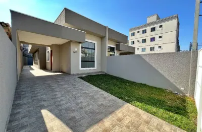 Casa nova com espaço de terreno a venda no bairro cruzeiro em são jose dos pinhais