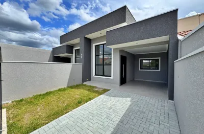 Casa nova com espaço de terreno a venda no bairro cruzeiro em são jose dos pinhais