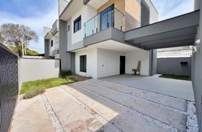 Triplex com fachada moderna a venda no bairro afonso pena em são jose dos pinhais