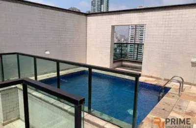 Cobertura com 3 dormitórios, 250 m² - venda por r$ 2.250.000 ou aluguel por r$ 14.300/mês - vila gomes cardim - são paulo/sp