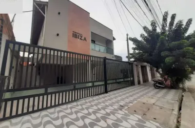 Casa em condomínio fechado com 2 quartos à venda na rua josé bestilleiro lopez, 618, nova mirim, praia grande, 55 m2 por r$ 270.000