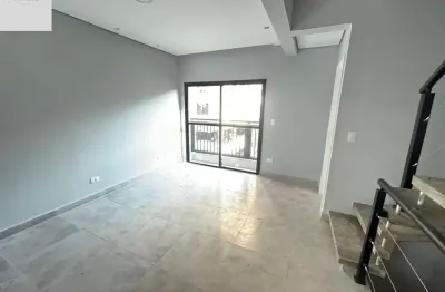 Imperdível casa em condomínio para locação em santos-sp, no marapé, com 2 quartos, 2 suítes, 1 sala, 5 banheiros, 2 vagas de garagem e 116,50 m²!