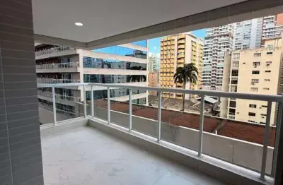 Apartamento de alto padrão no gonzaga, santos-sp: 2 quartos, 2 suítes, 1 sala, 3 banheiros, 1 vaga de garagem, 87,12 m².
