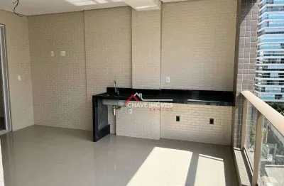 Apartamento com 3 dormitórios à venda, 210 m² por r$ 3.300.000,00 - embaré - santos/sp