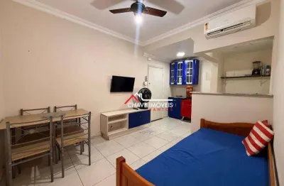 Kitnet com 1 dormitório para alugar, 40 m² por r$ 2.500,02/mês - gonzaga - santos/sp