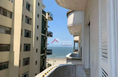 Apartamento com 3 dormitórios, 160 m² - venda por r$ 880.000,00 ou aluguel por r$ 7.000,02/mês - gonzaga - santos/sp