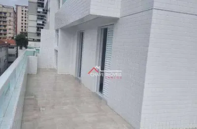 Apartamento garden com 2 dormitórios à venda, 54 m² por r$ 720.000,00 - embaré - santos/sp