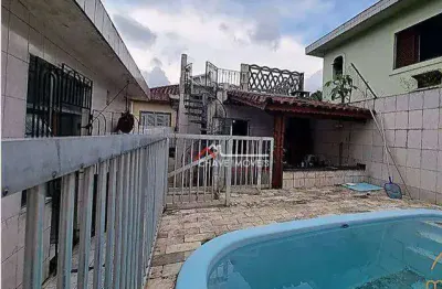 Casa com 4 dormitórios à venda, 275 m² por r$ 635.000,00 - bom retiro - santos/sp