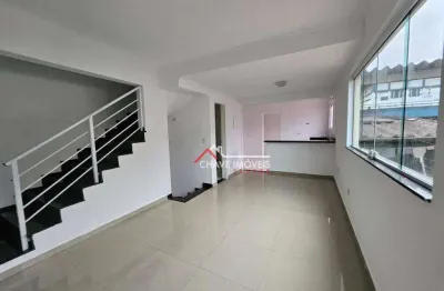Village com 2 dormitórios para alugar, 103 m² por r$ 3.400,00/mês - marapé - santos/sp