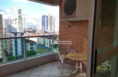 Apartamento com 2 dormitórios à venda, 100 m² por r$ 1.380.000,00 - embaré - santos/sp