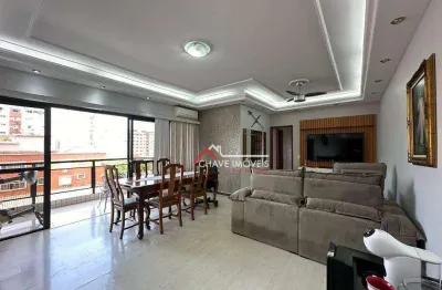 Apartamento à venda, 135 m² por r$ 910.000,00 - campo grande - santos/sp