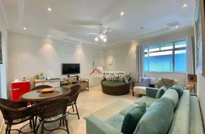 Apartamento com 2 dormitórios à venda, 86 m² por r$ 445.000,00 - aparecida - santos/sp
