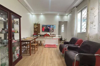 Apartamento com 2 dormitórios à venda, 69 m² por r$ 450.000,00 - gonzaga - santos/sp