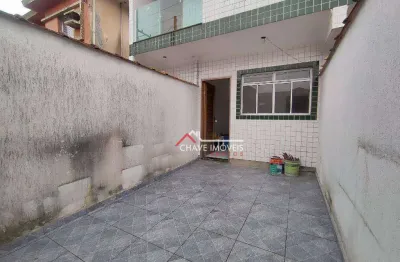Casa com 2 dormitórios à venda, 75 m² por r$ 380.000,00 - santa maria - santos/sp