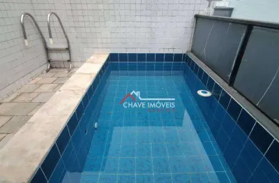 Cobertura à venda, 150 m² por r$ 645.000,00 - gonzaga - santos/sp
