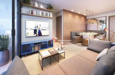 Apartamento com 2 dormitórios à venda, 69 m² por r$ 820.000,00 - boqueirão - santos/sp