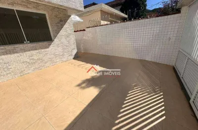 Casa nova com 3 dormitórios suítes, à venda, 135 m² por r$ 850.000 - marapé - santos/sp