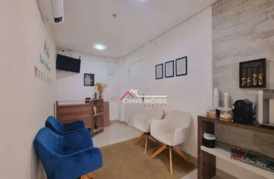 Sala comercial com 1 sala para alugar na Avenida Ana Costa, Gonzaga, Santos