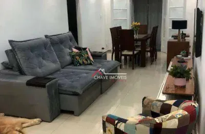 Apartamento com 2 dormitórios à venda, 74 m² por r$ 516.000,00 - gonzaga - santos/sp