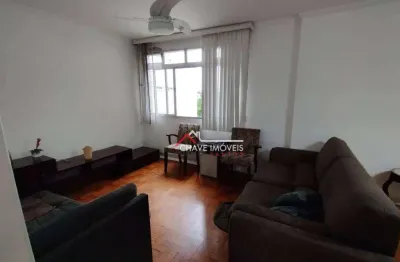Apartamento com 2 dormitórios para alugar, 134 m² por r$ 5.000,02/mês - embaré - santos/sp