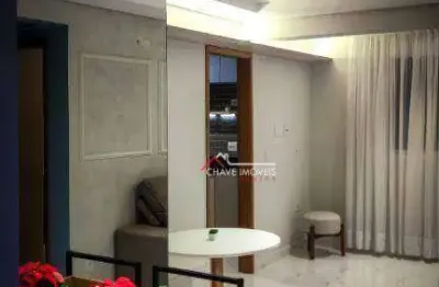 Apartamento com 2 dormitórios à venda, 58 m² por r$ 610.000,00 - aparecida - santos/sp