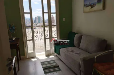 Apartamento com 1 dormitório à venda, 45 m² por R$ 335.000,00 - Embaré - Santos/SP