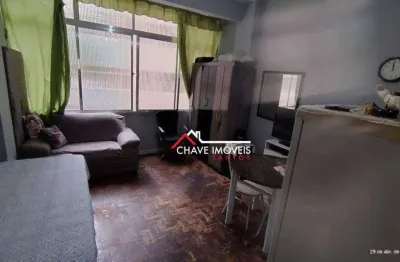 Kitnet com 1 dormitório à venda, 24 m² por r$ 245.000,00 - pompéia - santos/sp