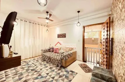 Sobrado com 3 dormitórios à venda, 122 m² por r$ 700.000,00 - vila belmiro - santos/sp