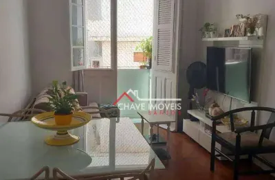 Apartamento 2 dormitórios e sacada, no bairro do boqueirão com 78m².