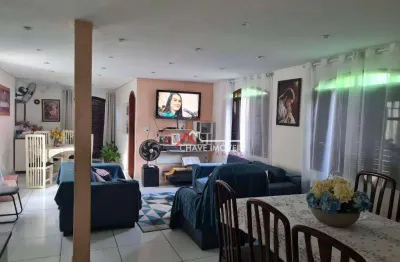 Sobrado com 3 dormitórios à venda, 182 m² por r$ 840.000,00 - aparecida - santos/sp