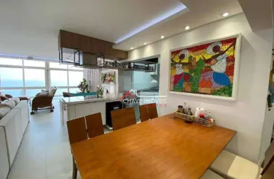 Apartamento com 3 dormitórios à venda, 200 m² por r$ 2.050.000,00 - ponta da praia - santos/sp