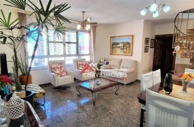Cobertura com 3 dormitórios à venda, 258 m² por r$ 1.699.000,00 - gonzaga - santos/sp