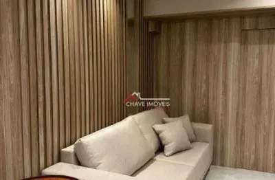 Apartamento com 65 m2, 2 dormitórios (1 suíte), varanda gourmet e vaga demarcada, na ponta da praia - santos/sp