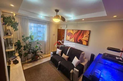 Apartamento com 2 dormitórios à venda, 70 m² por r$ 415.000,00 - josé menino - santos/sp