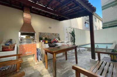 Casa com 3 dormitórios à venda, 126 m² por r$ 1.390.000,00 - embaré - santos/sp
