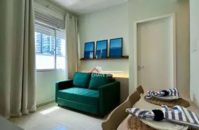 Kitnet com 1 dormitório à venda, 38 m² por r$ 339.000,03 - embaré - santos/sp