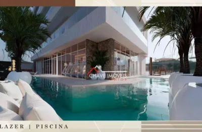 Apartamento com 240 ou 480 m2, 1 por andar, 3 ou 4 suítes, varanda gourmet, no embaré - santos/sp