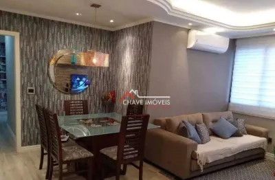 Apartamento com 2 dormitórios à venda, 85 m² por r$ 580.000,00 - campo grande - santos/sp