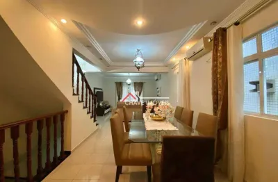 Casa com 5 dormitórios à venda, 275 m² por r$ 1.700.000,00 - embaré - santos/sp
