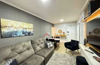 Apartamento com 2 dormitórios à venda, 89 m² por r$ 530.000,00 - campo grande - santos/sp