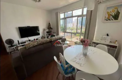 Apartamento com 2 dormitórios à venda, 100 m² por r$ 540.000,00 - ponta da praia - santos/sp