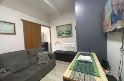 Apartamento com 1 dormitório à venda, 32 m² por r$ 340.000,00 - ponta da praia - santos/sp