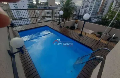 Cobertura com 3 dormitórios à venda, 270 m² por r$ 1.650.000,06 - ponta da praia - santos/sp