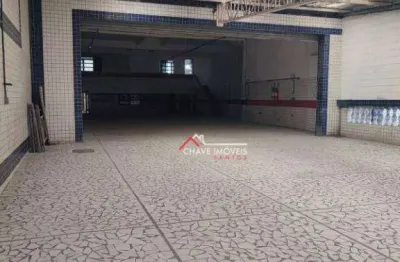Galpão para alugar, 400 m² por r$ 16.187,00/mês - centro - santos/sp
