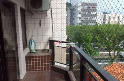 Apartamento com 3 dormitórios à venda, 136 m² por r$ 820.000,00 - campo grande - santos/sp