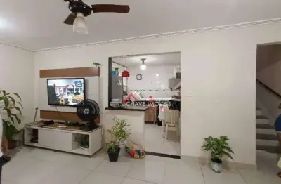 Sobrado com 2 dormitórios à venda, 80 m² por r$ 371.000,00 - macuco - santos/sp