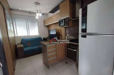 Studio com 1 dormitório à venda, 39 m² por r$ 340.000,00 - embaré - santos/sp