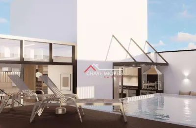Cobertura com 4 dormitórios à venda, 370 m² por r$ 4.290.000,00 - ponta da praia - santos/sp