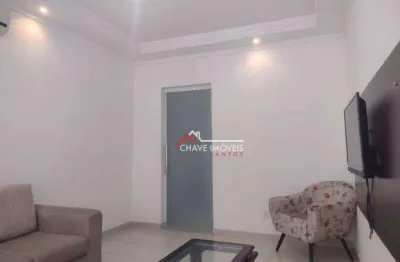 Apartamento com 2 dormitórios à venda, 78 m² por r$ 430.000,00 - boqueirão - santos/sp