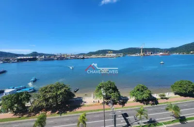 Apartamento com 3 dormitórios à venda, 190 m² por r$ 2.900.000,00 - ponta da praia - santos/sp